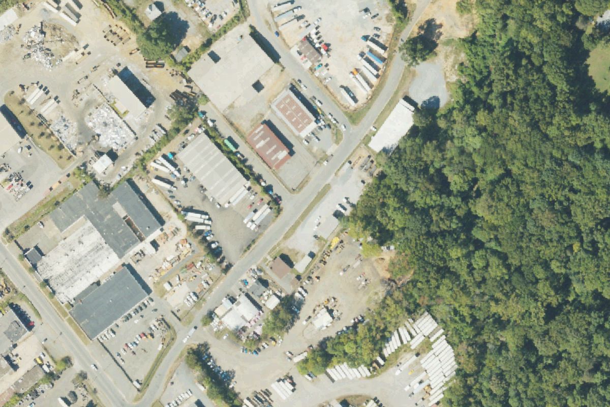 Aerial photo of Salvage Auto Supply
