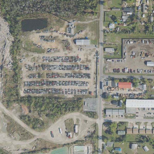 Aerial photo of Counselman Automotive Recycling