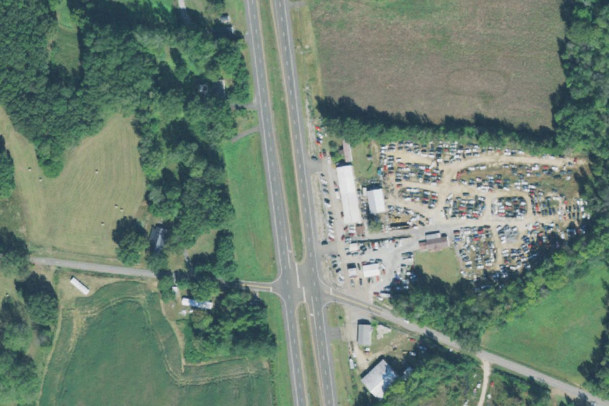 Aerial photo of 22 Auto Salvage