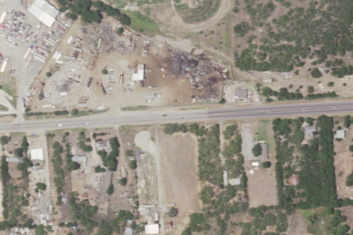 Aerial photo of All Star Recycling Center
