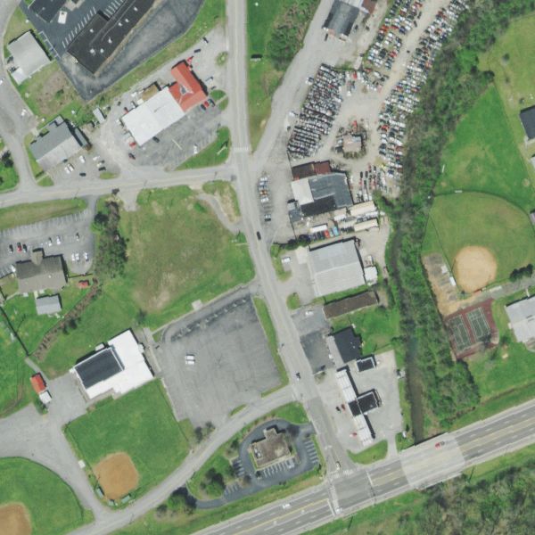 Aerial photo of Tate Service Center & Auto Salvage