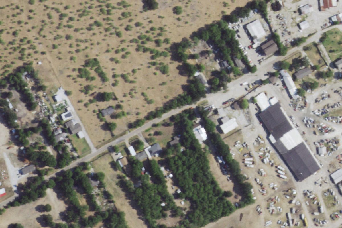Aerial photo of J M J Wrecking and Storage Facility
