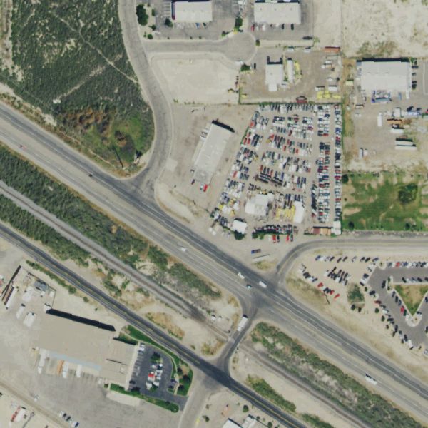 Aerial photo of Trade Center Auto Salvage GJ