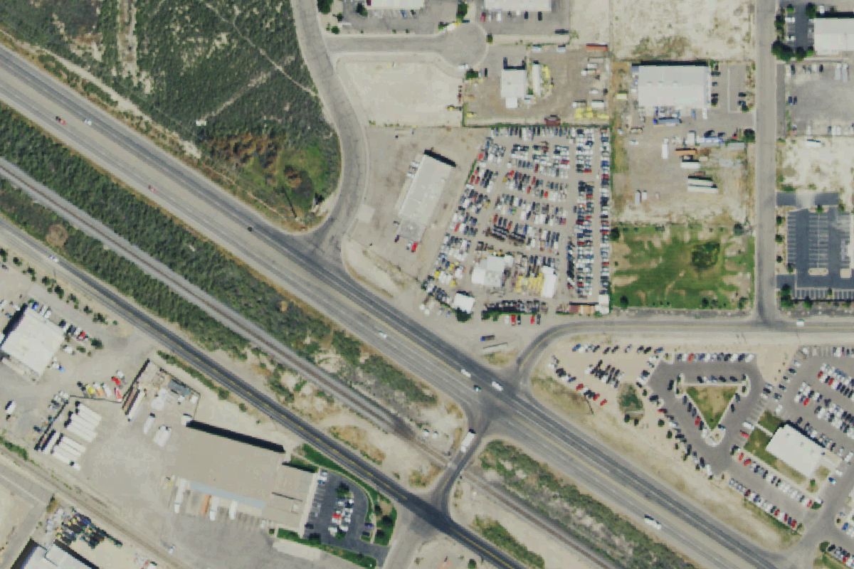 Aerial photo of Trade Center Auto Salvage GJ at 2236 Hwy 6 & 50
