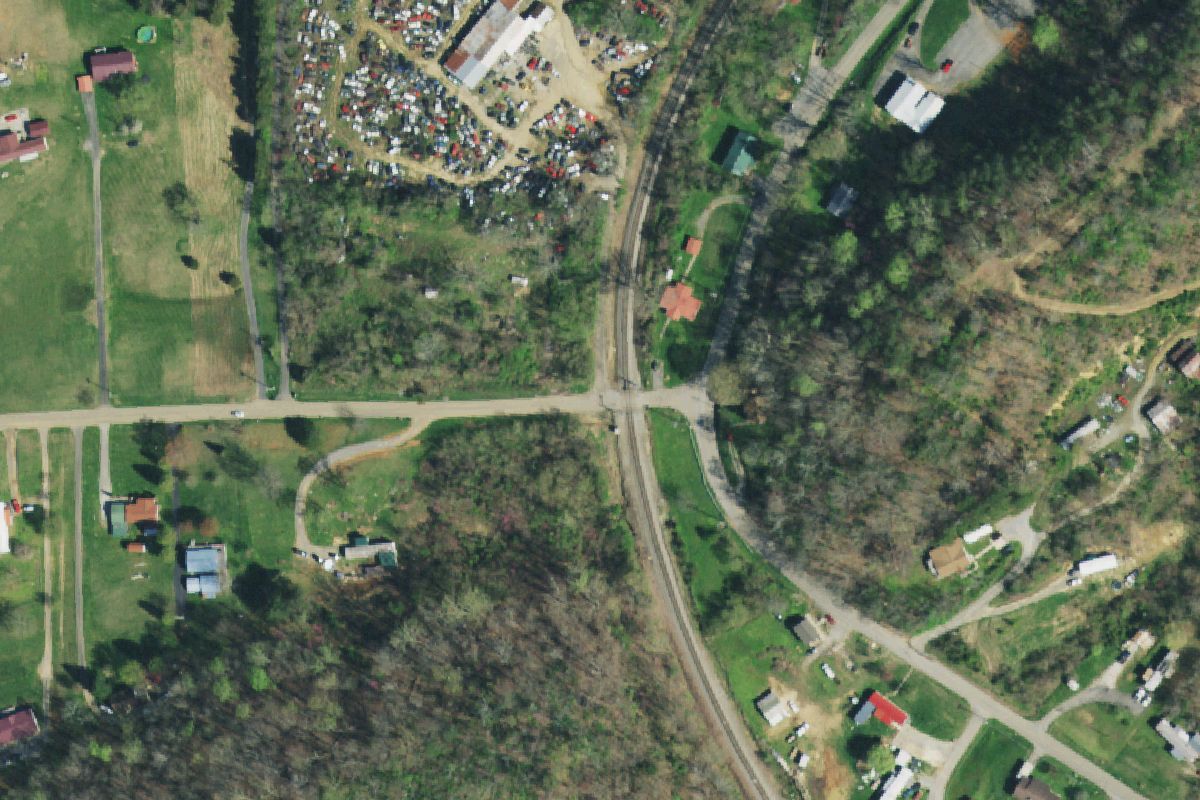 Aerial photo of Mitchell's Auto Parts