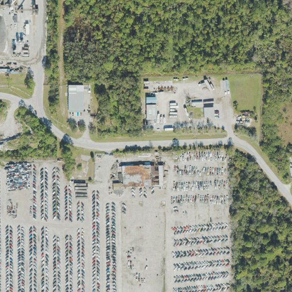 Aerial photo of Cocoa Auto Salvage