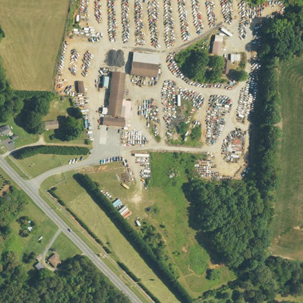 Aerial photo of Schronce Used Parts and Cars