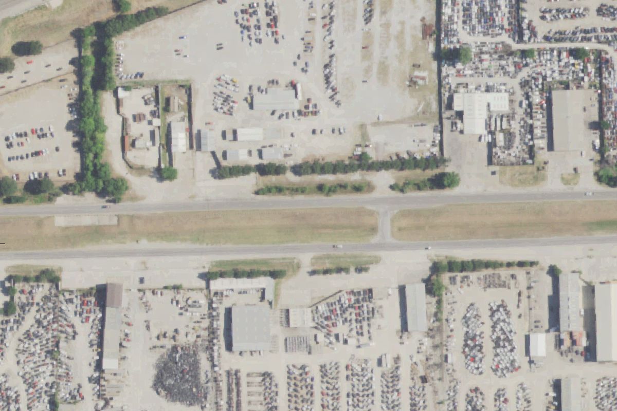 Aerial photo of Grimes Truck & Auto Parts at 3930 E Jefferson St