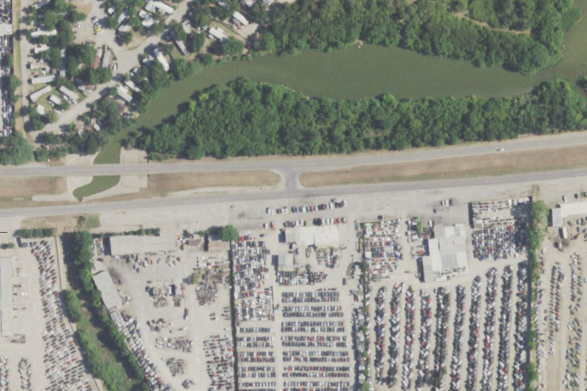 Aerial photo of U Pull It Auto & Truck Salvage at 4009 E Jefferson