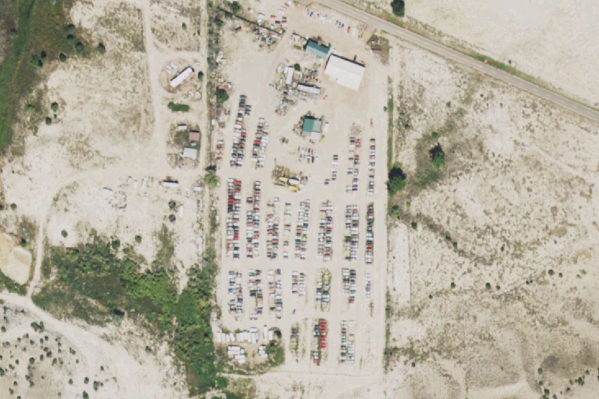 Aerial photo of Penrose Auto Salvage