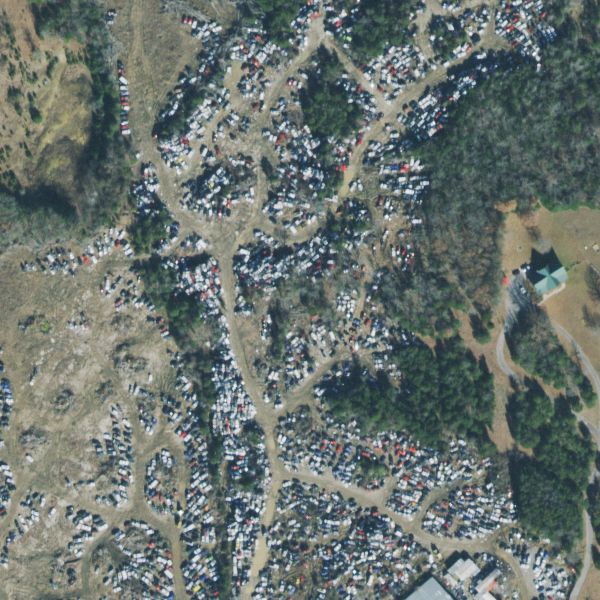 Aerial photo of Manus Road Auto Salvage