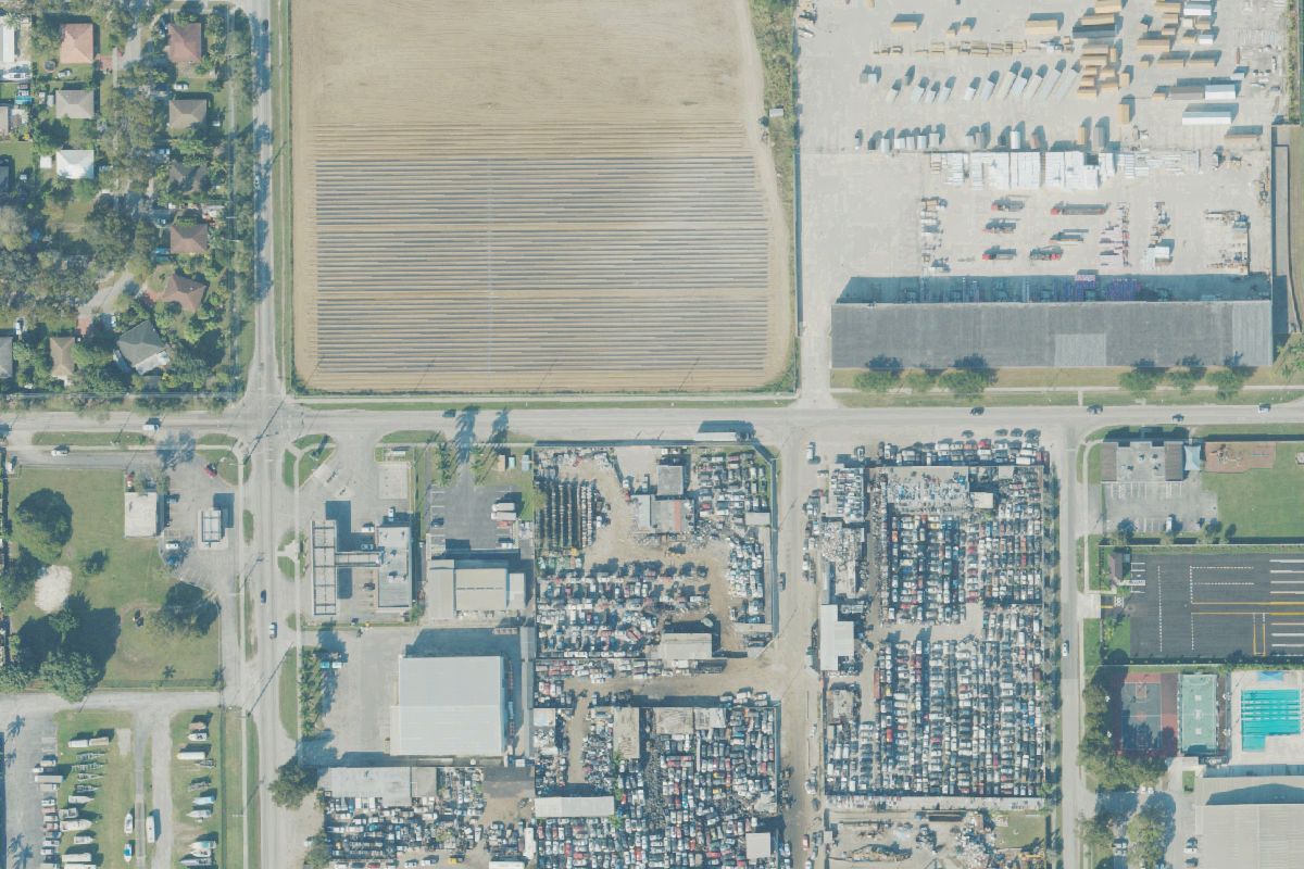 Aerial photo of Continental Used Auto Parts