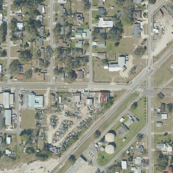 Aerial photo of Central Florida Auto Yard