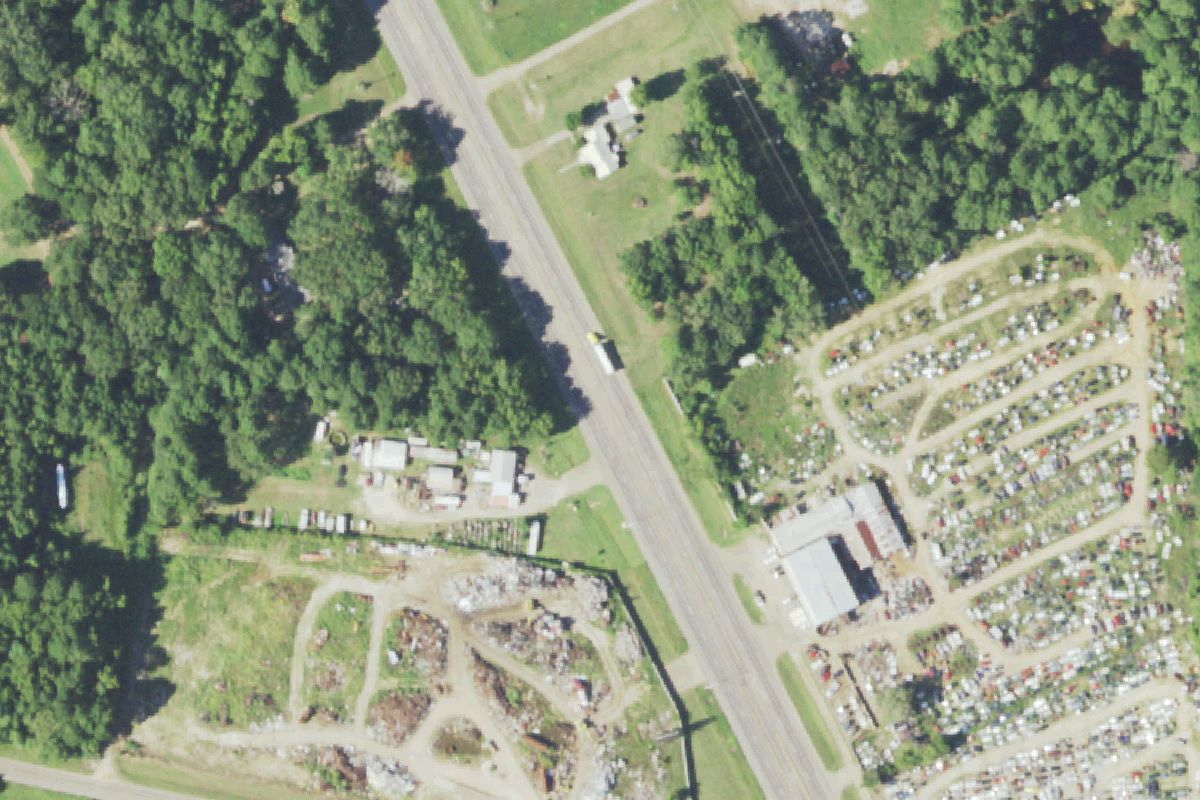 Aerial photo of Bramblett Auto Parts