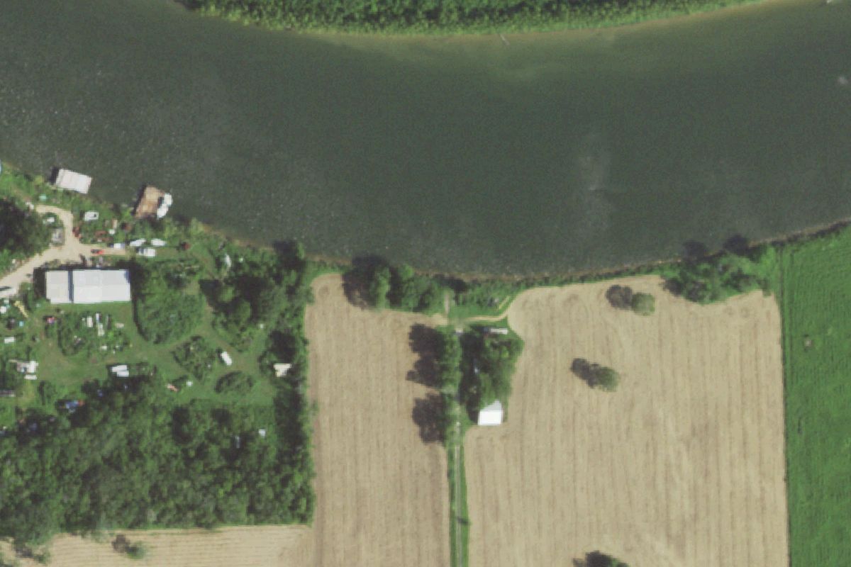 Aerial photo of MC Collister Auto Salvage