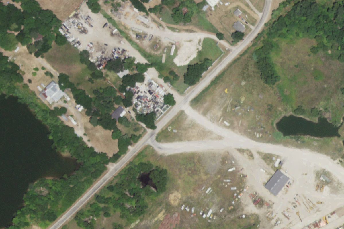 Aerial photo of Simonds Auto Salvage