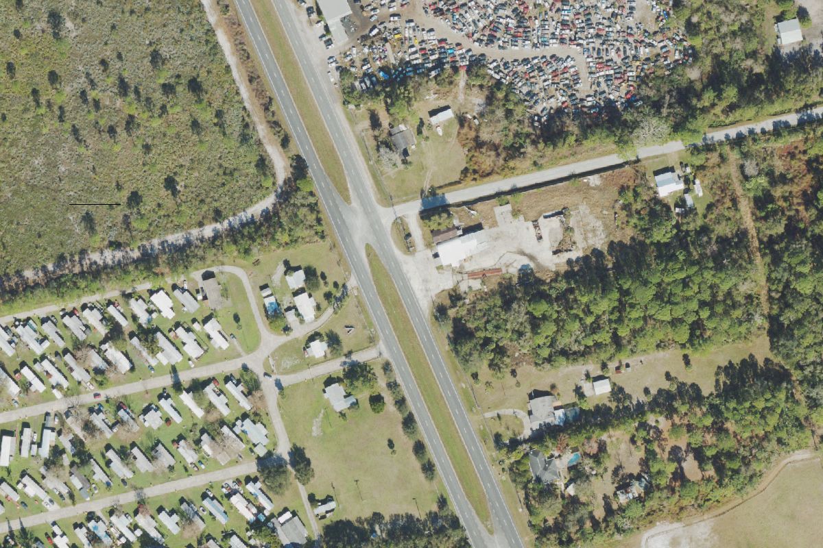 Aerial photo of G & C Auto Parts at 5291 US Highway 1
