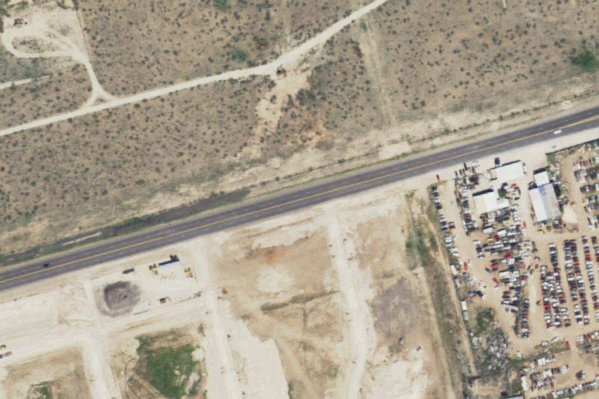 Aerial photo of Chihuahua Auto Parts at 6131 W 42nd St
