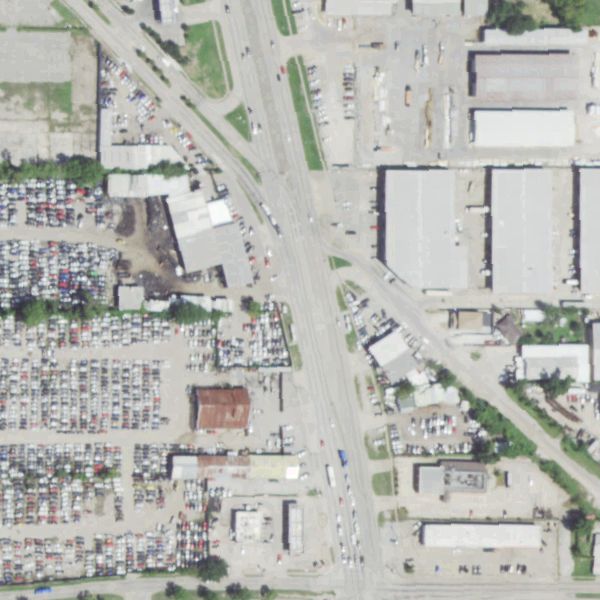Aerial photo of Ortiz Auto Parts 2