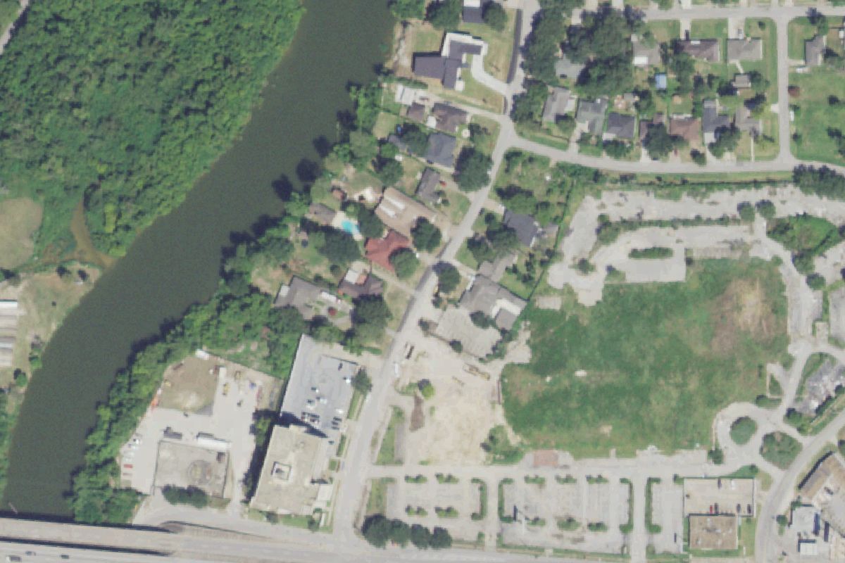 Aerial photo of Morgan Salvage at 1140 Westmont Dr