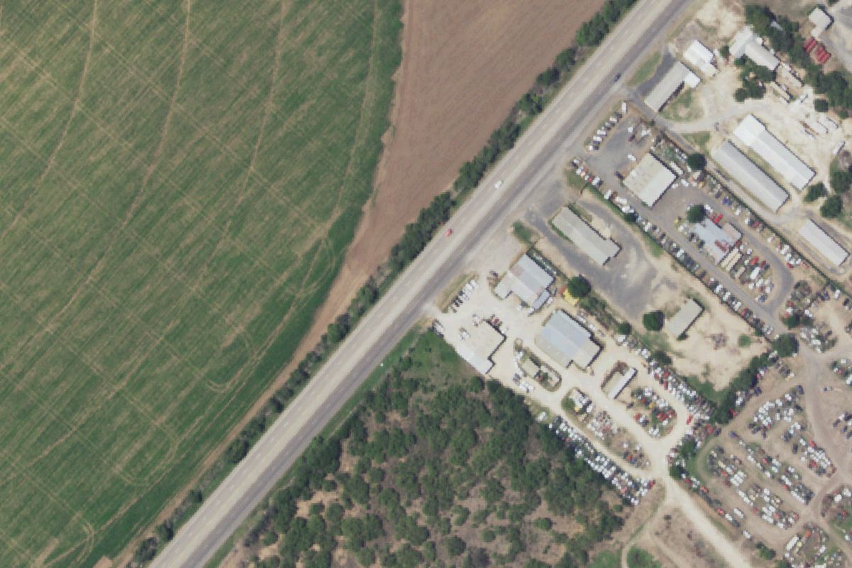 Aerial photo of Hacienda Salvage and Metal at 3725 E Main St