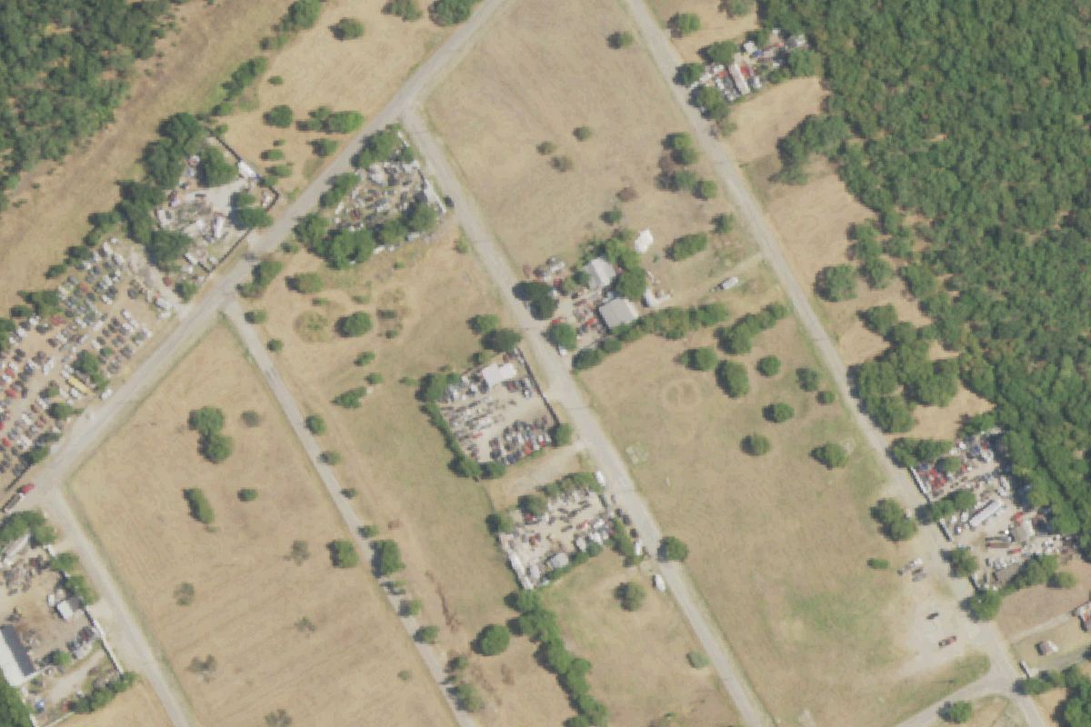 Aerial photo of Tino's Junk Yard