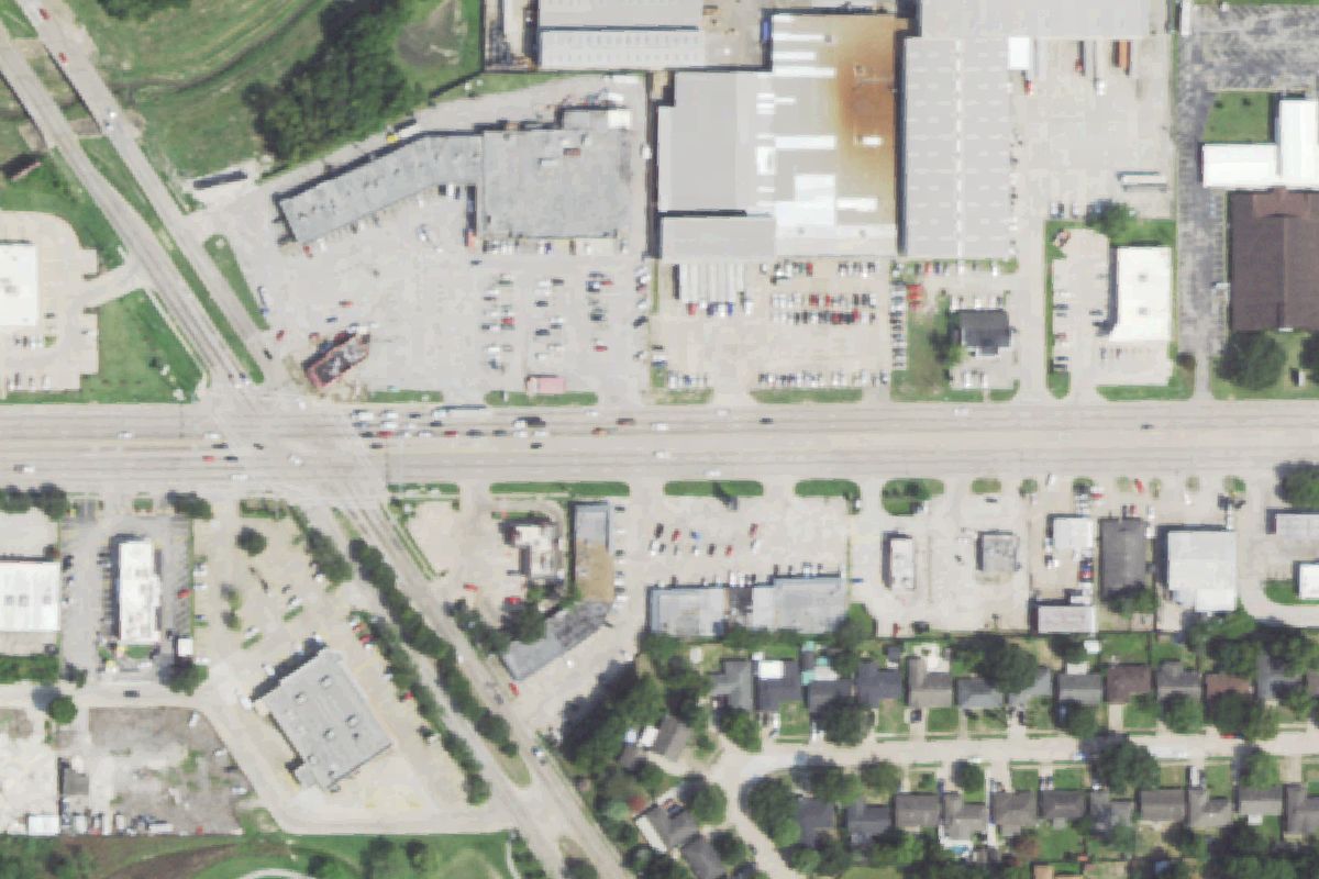 Aerial photo of LKQ Best Automotive at 1710 W Mount Houston Rd