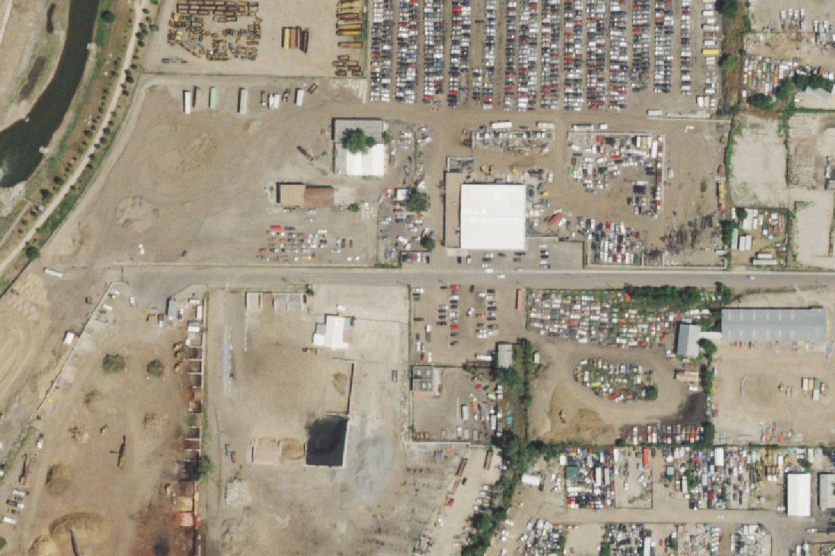 Aerial photo of Colorado Auto and Parts at 2151 W Radcliffe