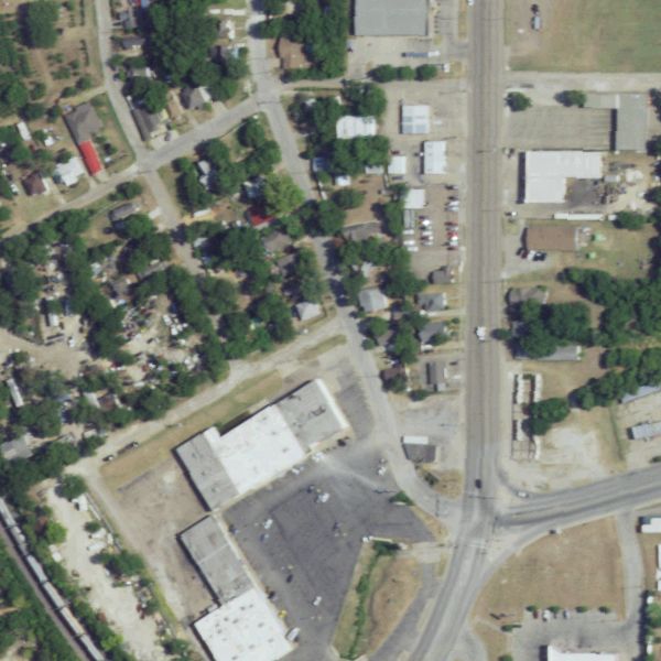 Aerial photo of Diaz Garage & Salvage
