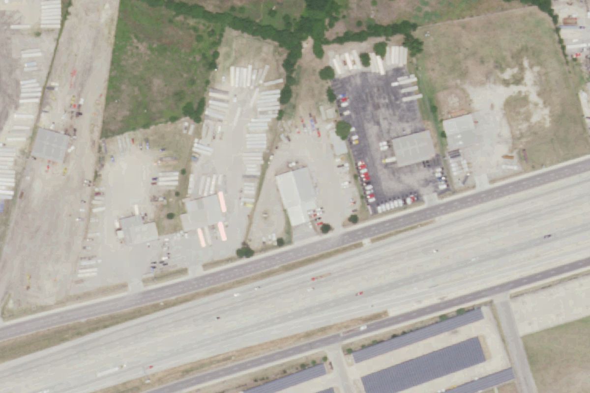 Aerial photo of Inland Truck Parts & Service at 8957 Interstate 10 East