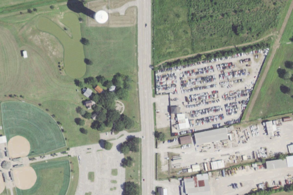 Aerial photo of Leyva Used Auto Parts