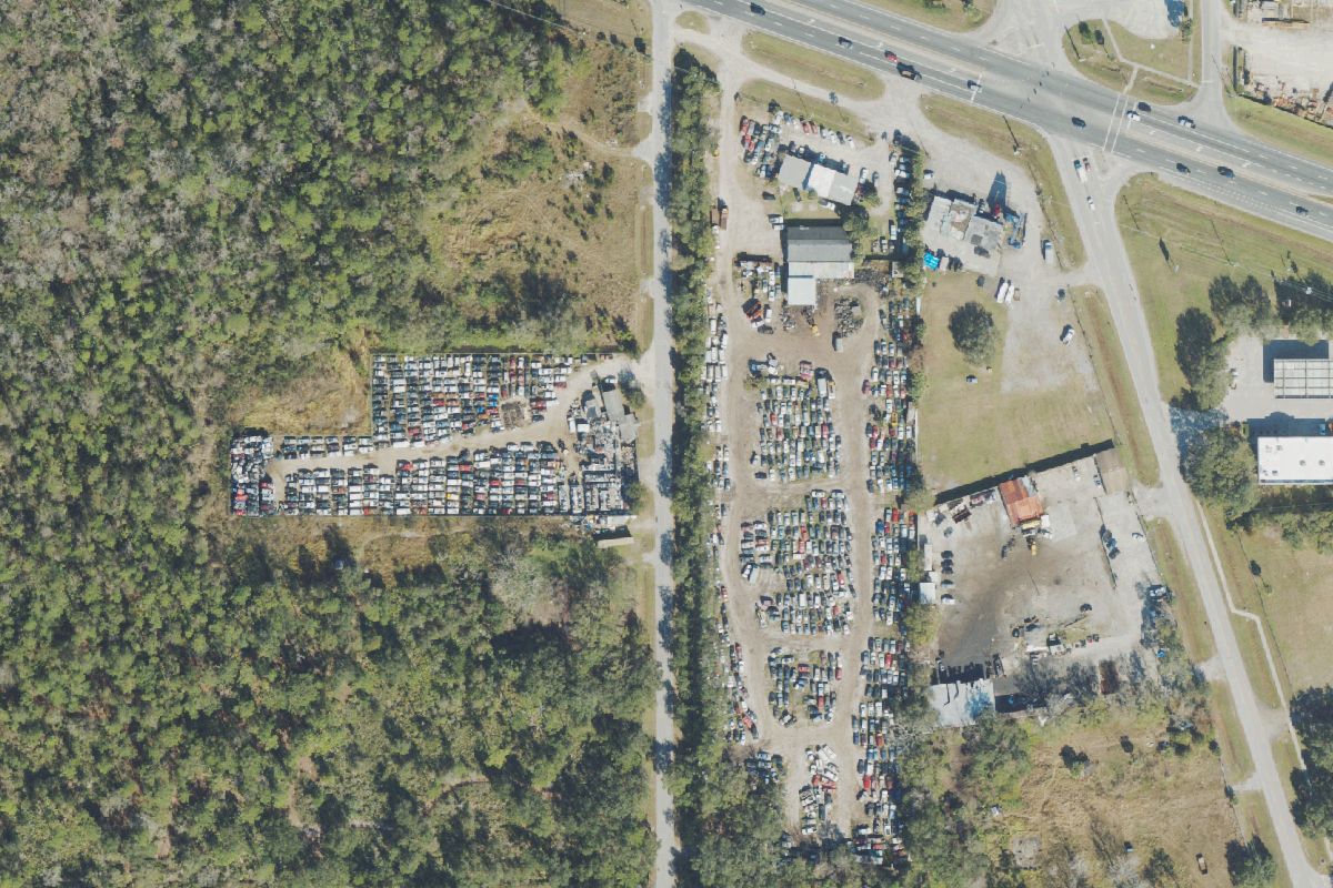 Aerial photo of Energy Auto Dismantling at 356 N 5th St