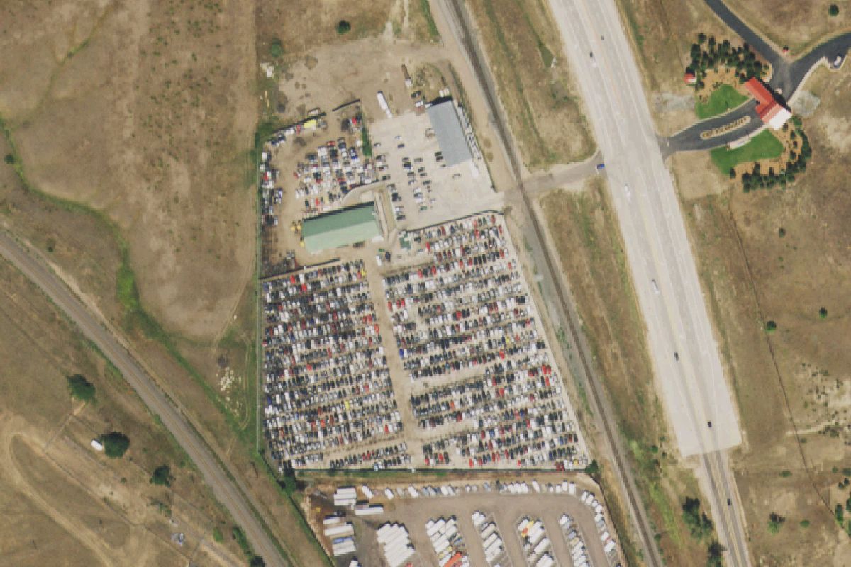 Aerial photo of Littleton U-Pull at 5100 Aspen Leaf Drive