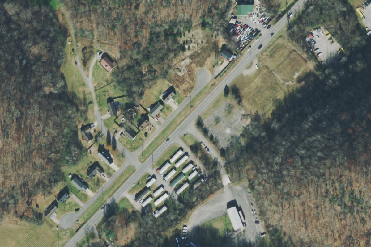 Aerial photo of Goodlettsville Auto Salvage at 1380 Louisville Hwy