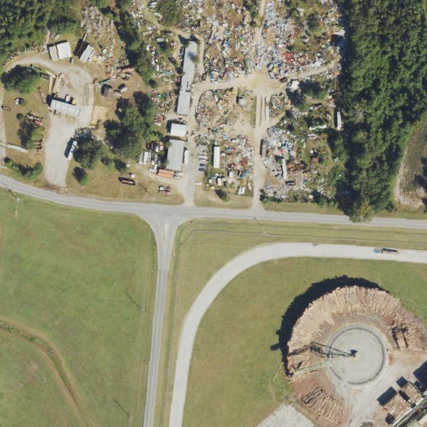 Aerial photo of Auto Recyclers of Laurinburg