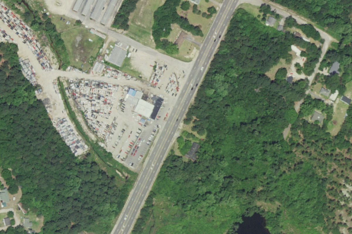 Aerial photo of Spring Lake Auto Center at 1209 Lillington Hwy