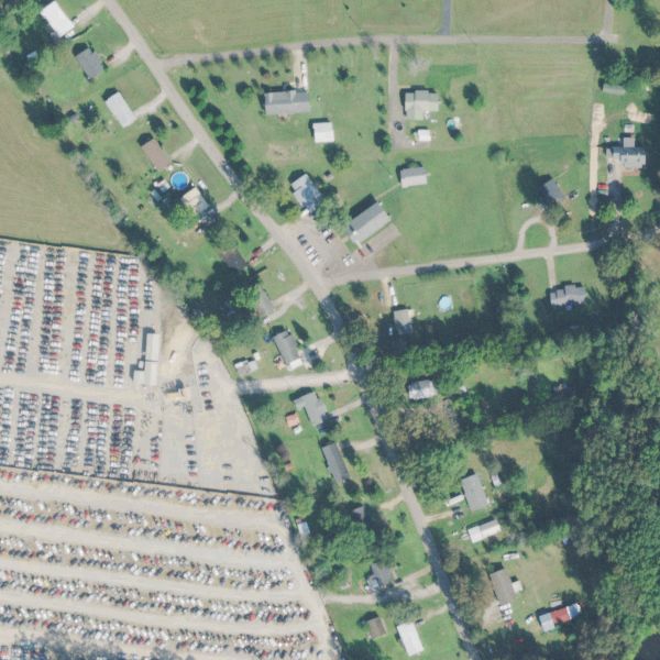 Aerial photo of Raceway Pik-A-Part - Savannah, TN