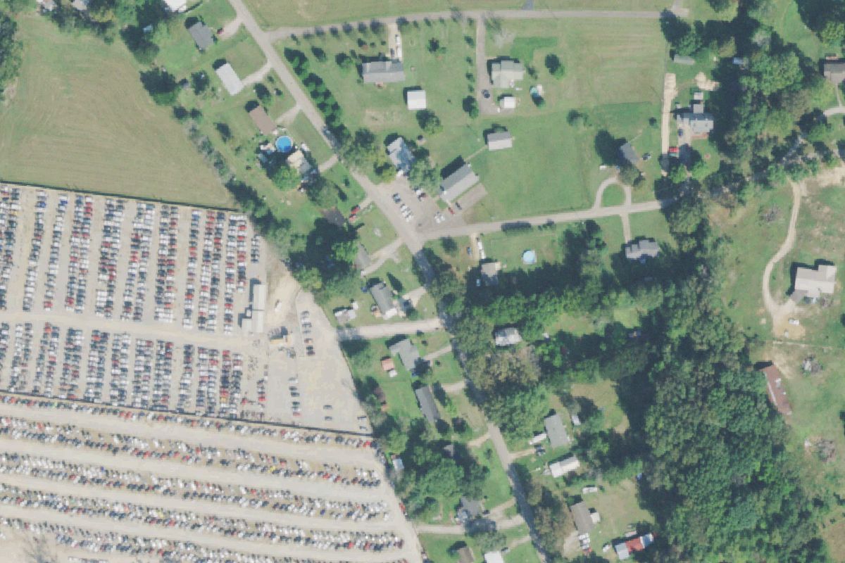 Aerial photo of Raceway Pik-A-Part - Savannah, TN at 410 County Home Rd