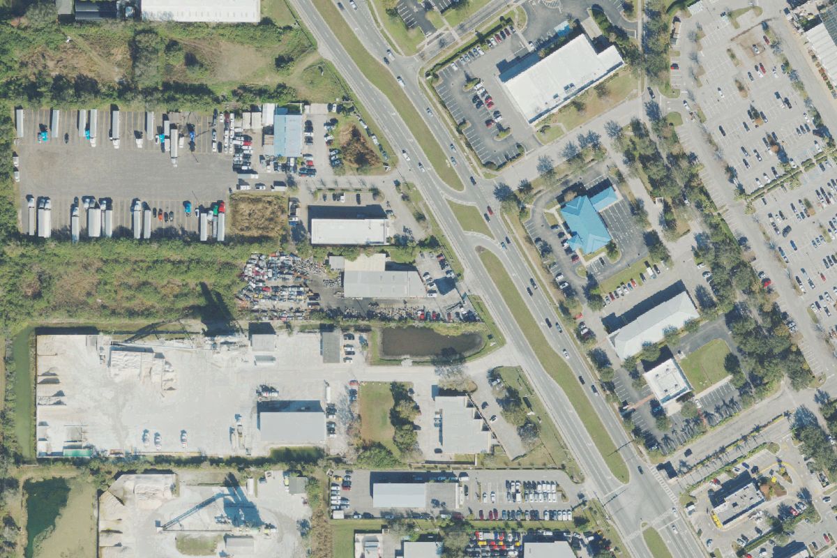 Aerial photo of A & a Auto and Truck at 7236 Narcoossee Rd