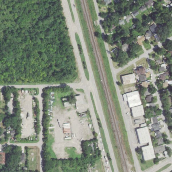 Aerial photo of Mykawa Auto Parts