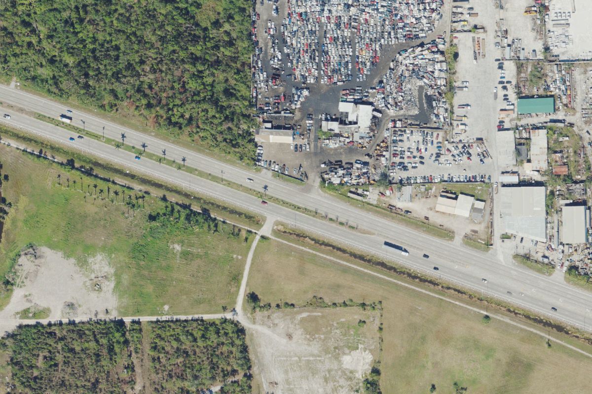 Aerial photo of U-Pull and Save at 4811 Dr Martin Luther King Jr Blvd
