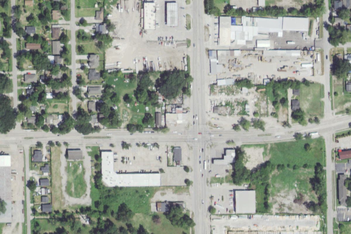 Aerial photo of J & M Scrap Metals