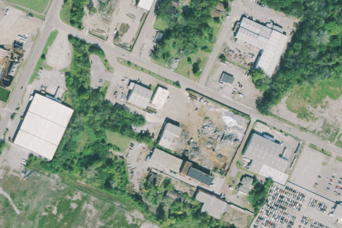 Aerial photo of Radius Recycling at Chattanooga