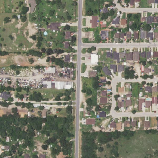 Aerial photo of L G Auto Parts