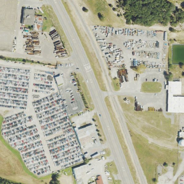 Aerial photo of Cape Fear Pick N Pull