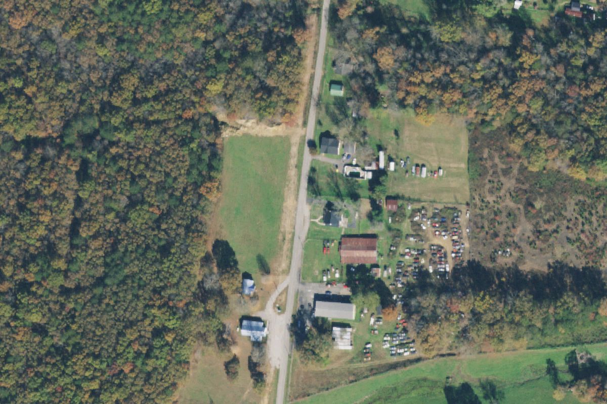 Aerial photo of Meeks Auto Sales