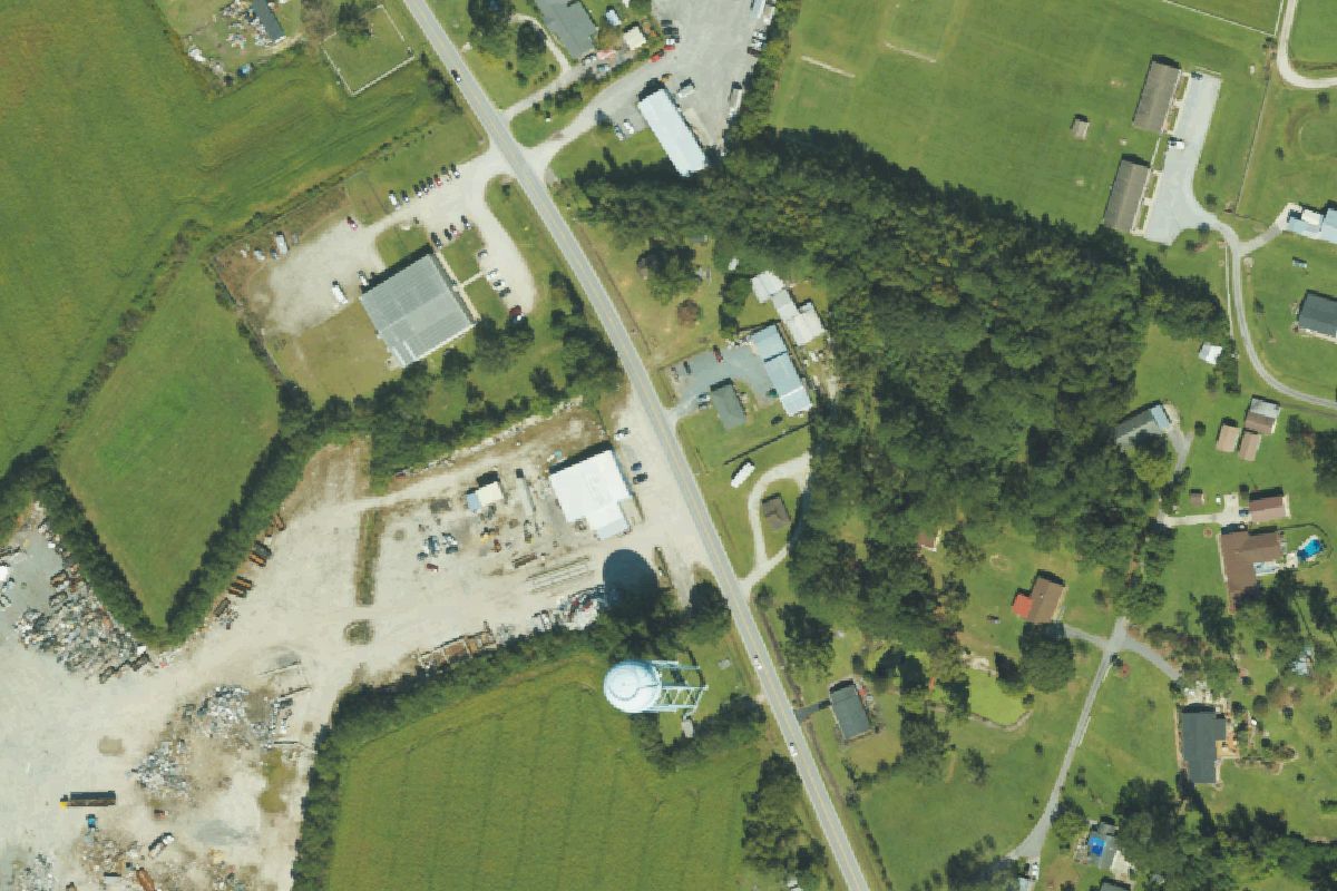 Aerial photo of Foss Auto Salvage - Northeast Jacksonville