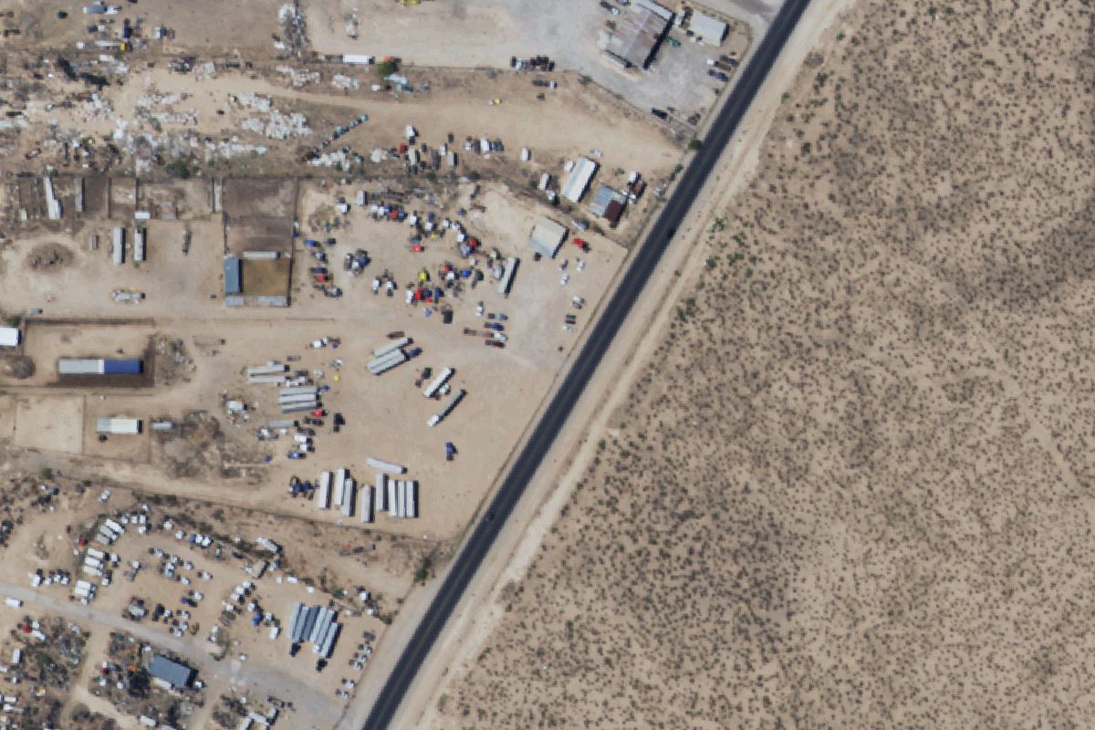 Aerial photo of Tex-Mex Trucking