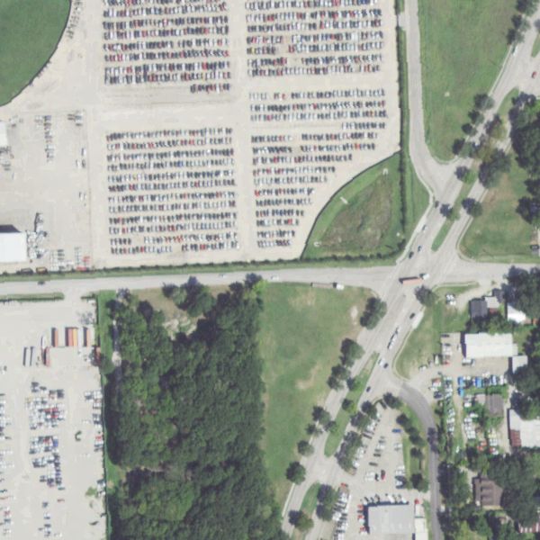 Aerial photo of U-Pull-&-Pay Houston