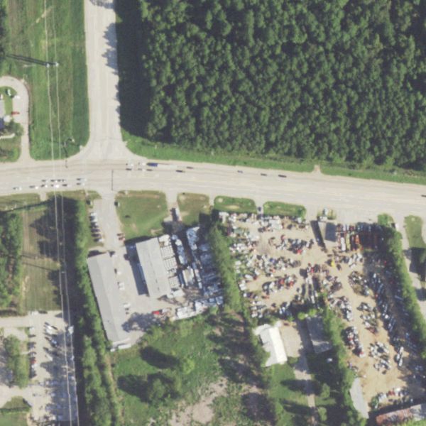 Aerial photo of McCulloch Auto Salvage